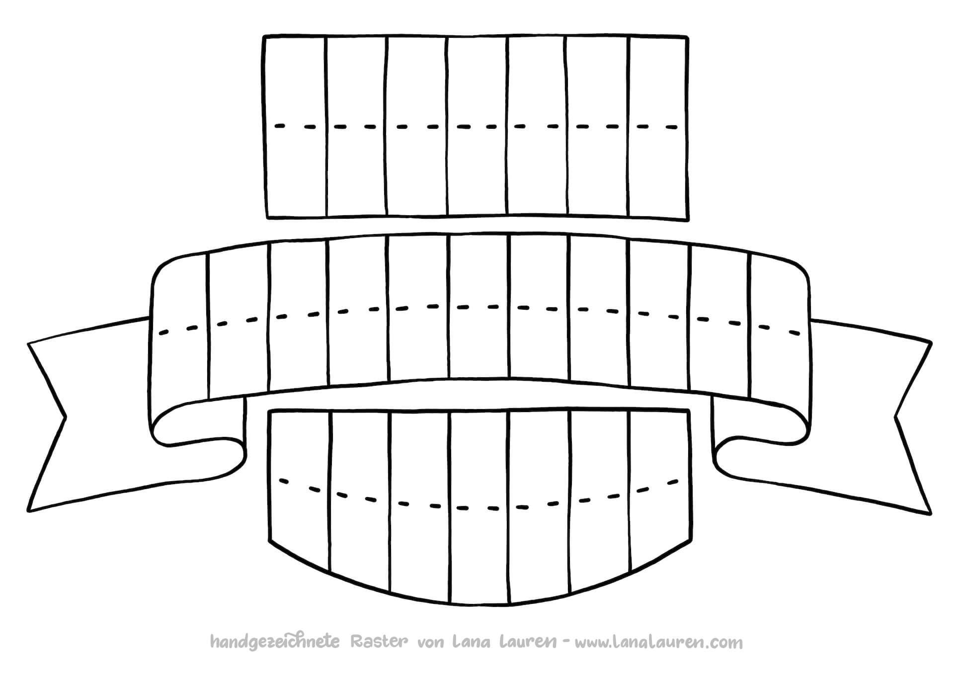 Verwende Gitter für die Textplatzierung